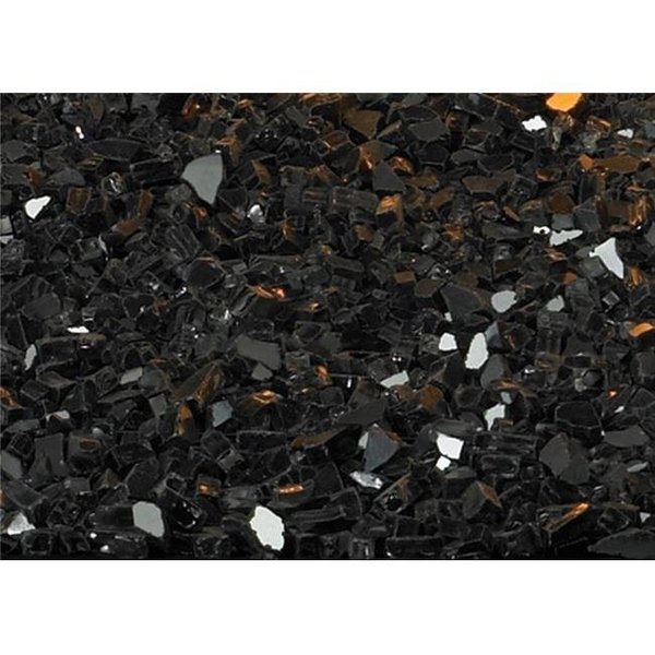 Broilmaster Broilmaster DG1BKP 1 sq. ft. Decorative Polished Reflective Crushed Glass; Black DG1BKP